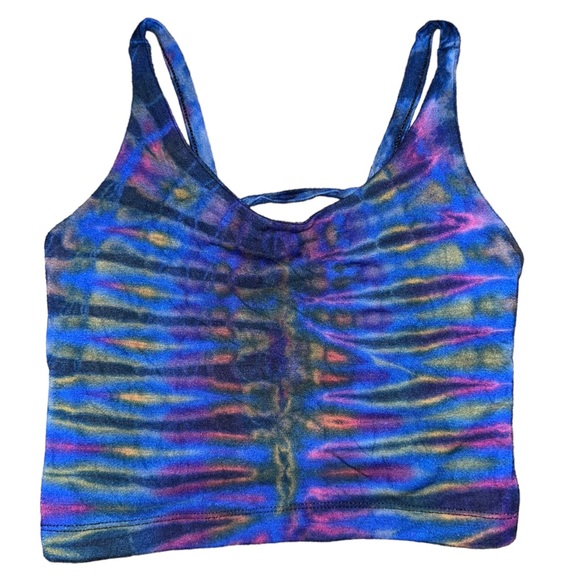 Kathmandu Tops - Kathmandu Imports Tie Dye Hippie Strappy Back Bralette Tank Top Free Size S M L